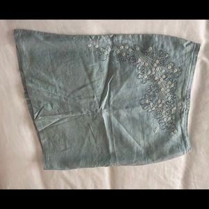 Sky Blue Skirt with beaded detail